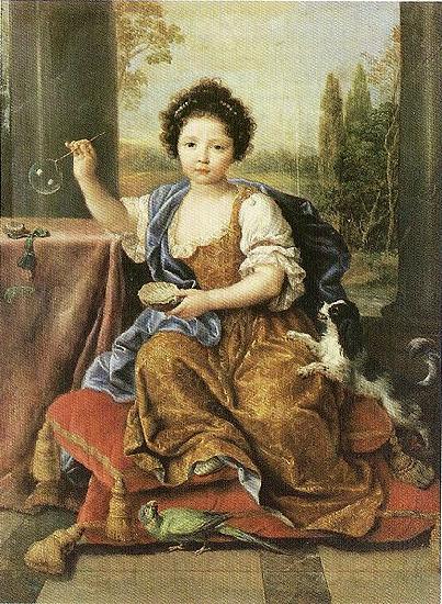 Pierre Mignard Madchen mit den Seifenblasen Spain oil painting art